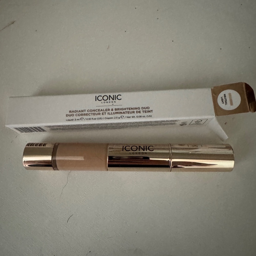 NIB ICONIC London Radiant Concealer & Brightening Duo - neutral-light